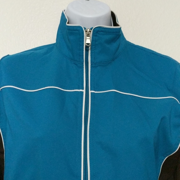 Teal Zip up Jacket - Picture 5 of 6